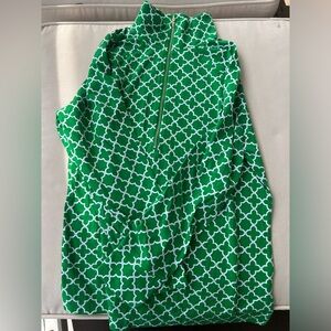 NWOT Cappagallo Quarter Zip Jacket Womens Size XL Kelly Green